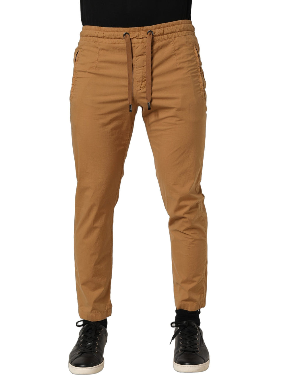 Dolce & Gabbana Brown MidWaist Skinny Jogger Sweatpants Pants