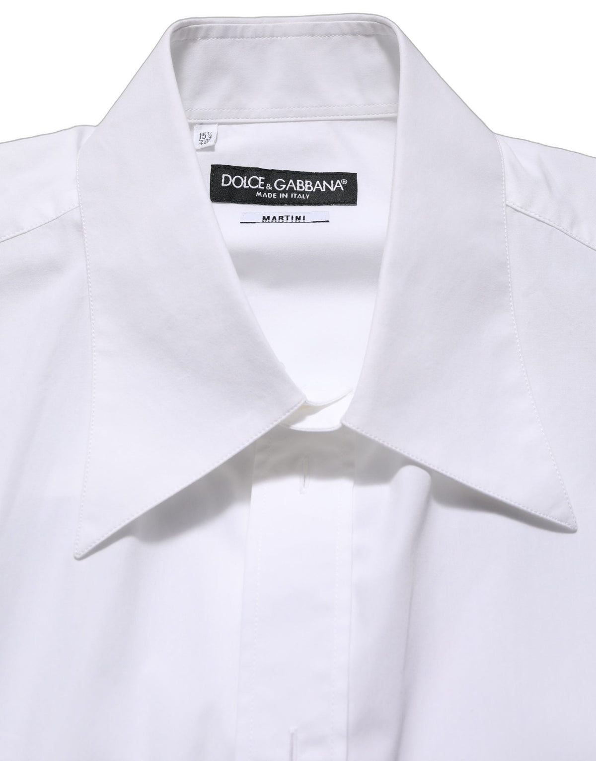 Dolce & Gabbana White Cotton Sleeveless Formal Dress Shirt