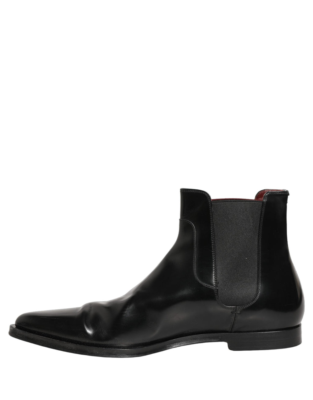 Dolce & Gabbana Black Chelsea Slip On Men Ankle Boots Shoes