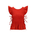 Ganni Red Cotton Blouse