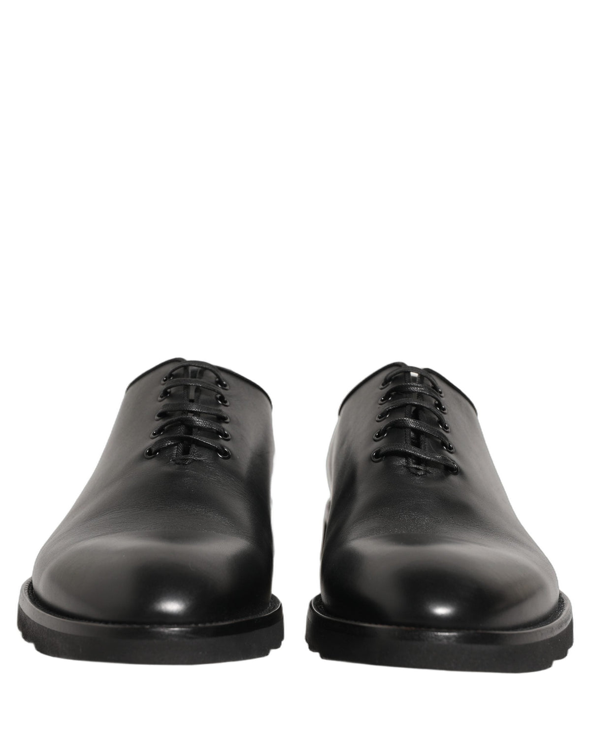 Dolce & Gabbana Black Leather Men Oxford Dress Formal Shoes