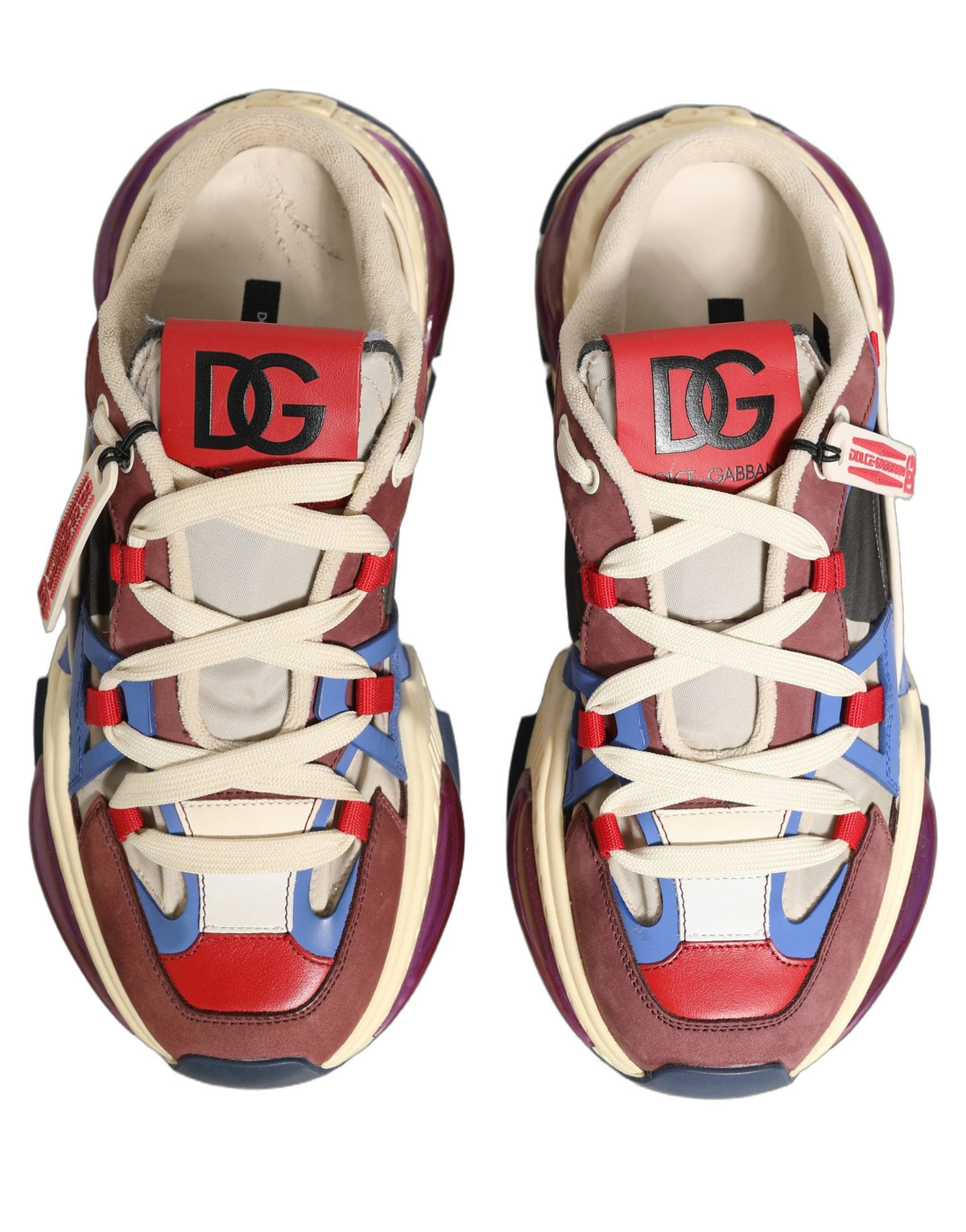 Dolce & Gabbana Multicolor Low Top Airmaster Sneakers Shoes
