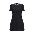 Valentino Garavani Black Cotton Cocktail Dress