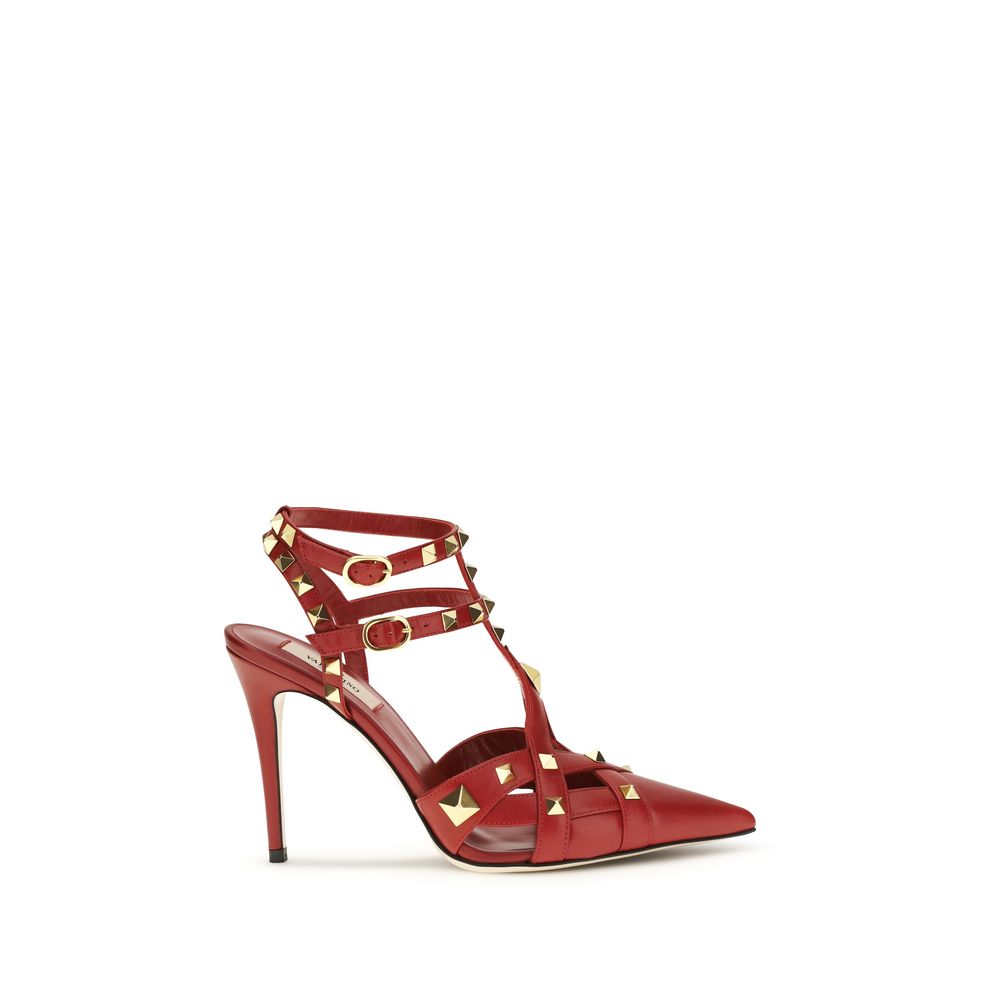 Valentino Garavani Red Goatskin High Heel Pumps