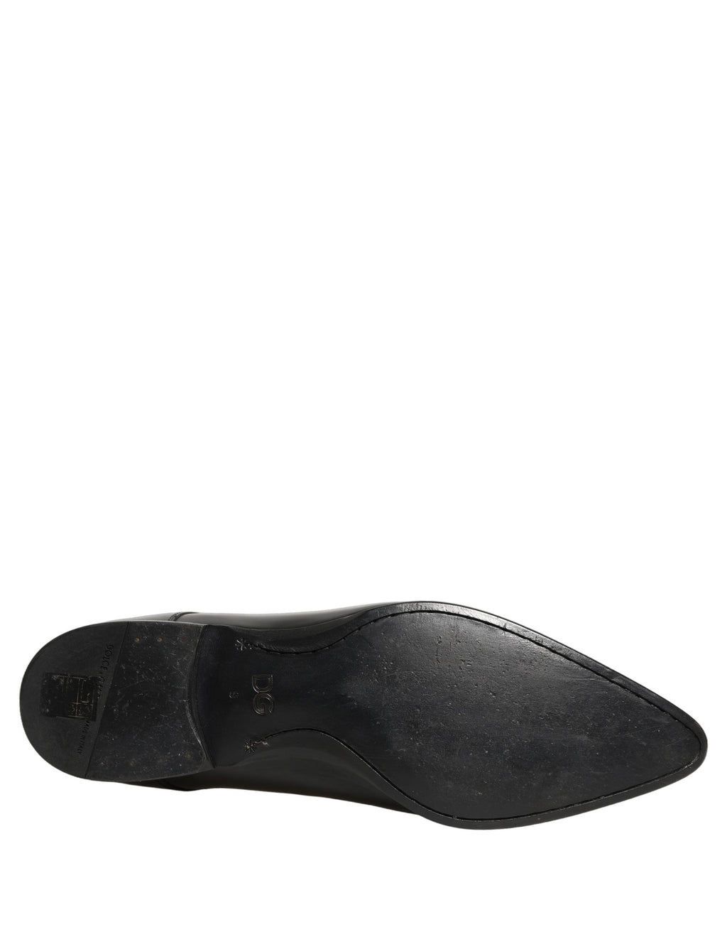 Dolce & Gabbana Black Leather Derby Dress Men Formal Shoes