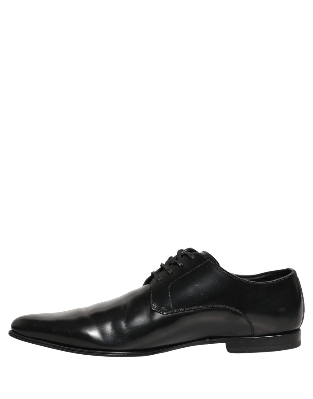 Dolce & Gabbana Black Leather Derby Dress Men Formal Shoes