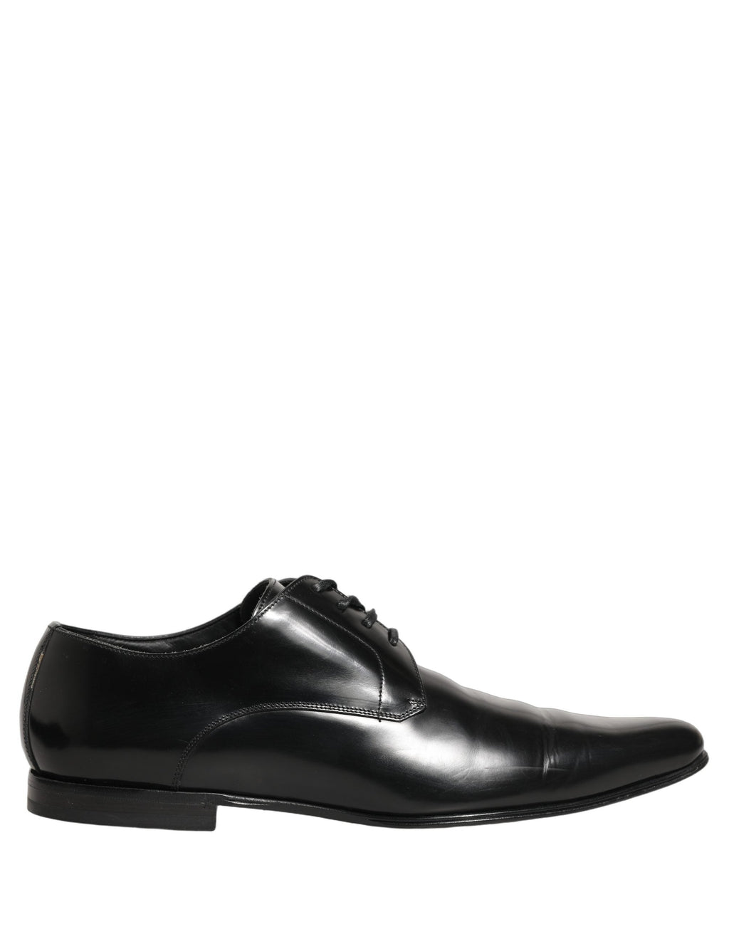 Dolce & Gabbana Black Leather Derby Dress Men Formal Shoes