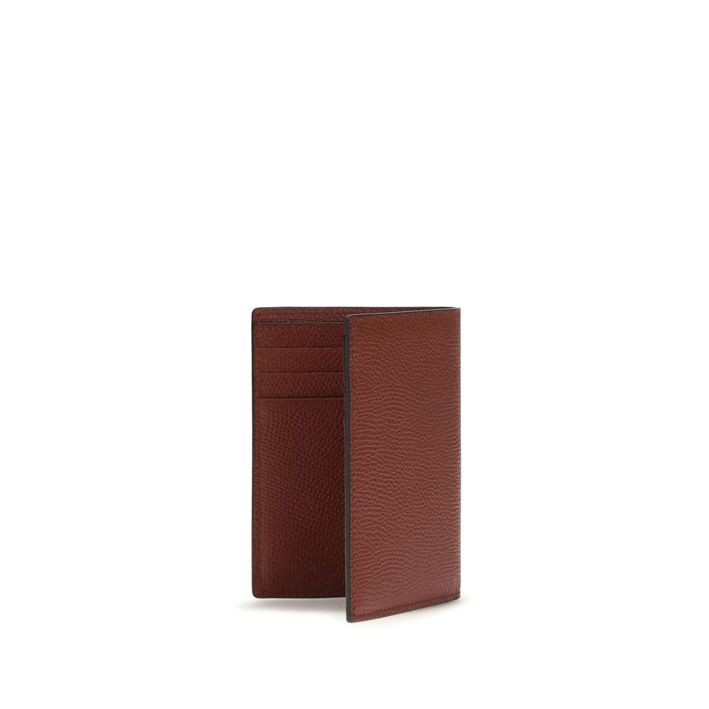 Valentino Garavani Red Calf Leather Bos Taurus Wallet