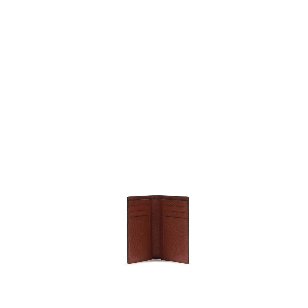 Valentino Garavani Red Calf Leather Bos Taurus Wallet