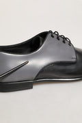 Dolce & Gabbana Black Leather Men Derby Dress Formal Shoes