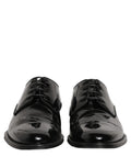 Dolce & Gabbana Black Leather Men Derby Dress Men Formal Shoes