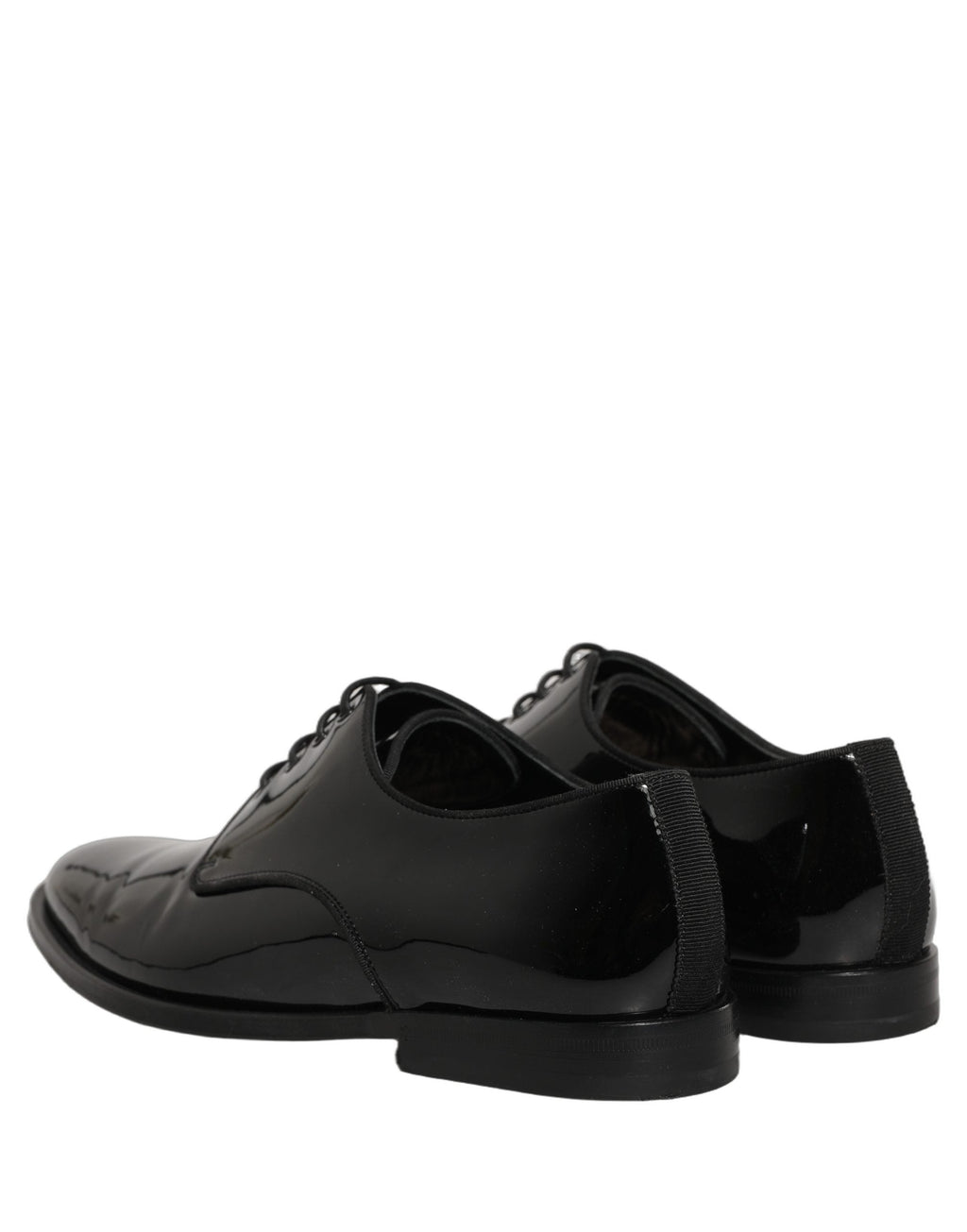 Dolce & Gabbana Black Leather Men Derby Dress Men Formal Shoes