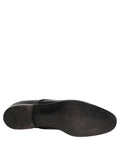 Dolce & Gabbana Black Leather Men Derby Dress Formal Shoes