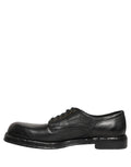 Dolce & Gabbana Black Leather Lace Up Derby Dress Men Shoes