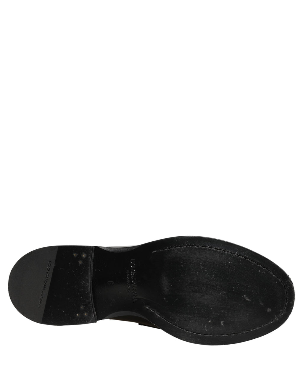 Dolce & Gabbana Black Leather Formal Men Dress Loafers Shoes