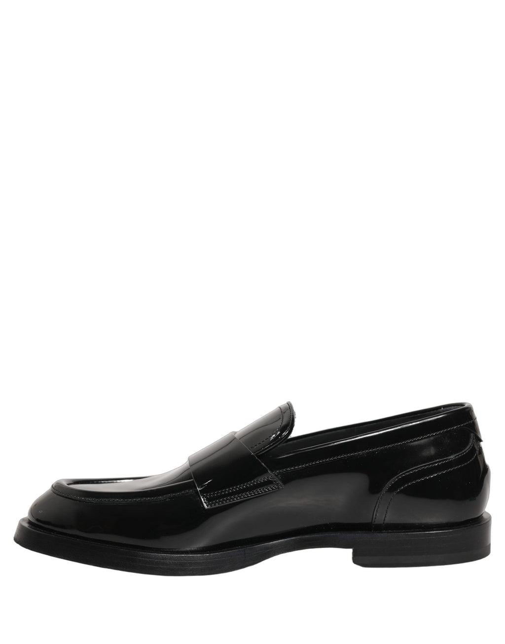 Dolce & Gabbana Black Leather Formal Men Dress Loafers Shoes