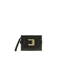 Balmain Black Lamb Ovis Aries Clutch Bag