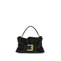 Balmain Black Calf Leather Bos Taurus Handbag