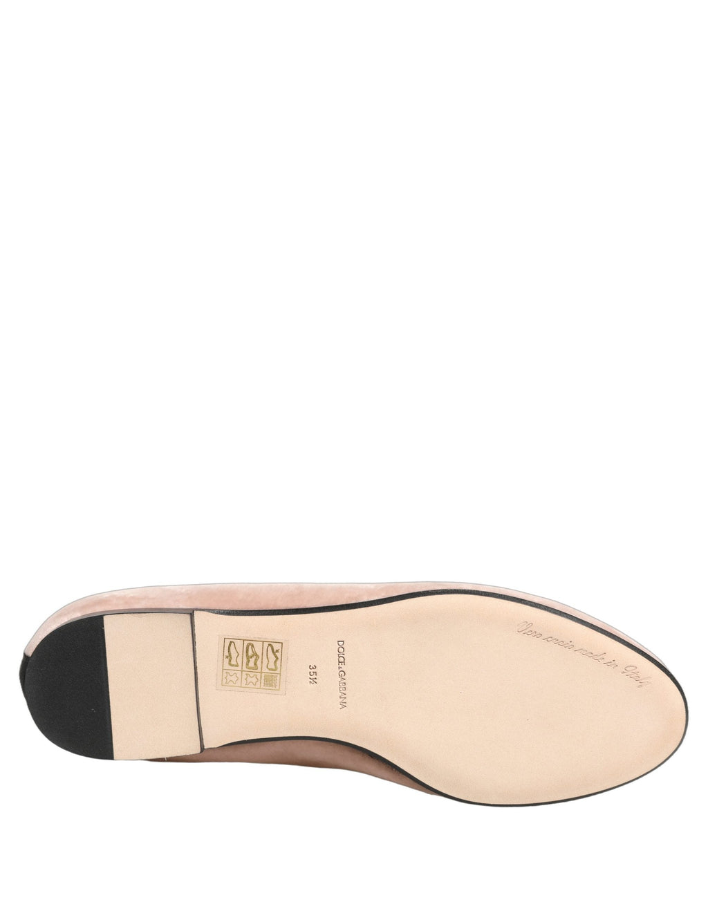 Dolce & Gabbana Pink Velvet Devotion Loafers Flats Shoes
