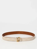 Liu Jo Beige Leather Regular Belt