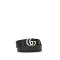 Gucci Black Calf Leather Bos Taurus Regular Belt