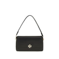Tory Burch Black Calf Leather Bos Taurus Shoulder Bag