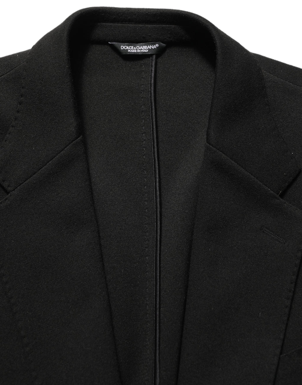 Dolce & Gabbana Black Logo Crest SingleBreasted Coat Blazer