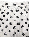 Dolce & Gabbana White Logo Skinny Leg Dress Men Trouser Pants