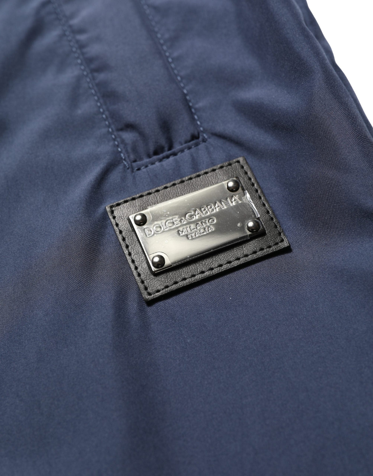 Dolce & Gabbana Dark Blue Polyester Jogger Sweatpants Pants