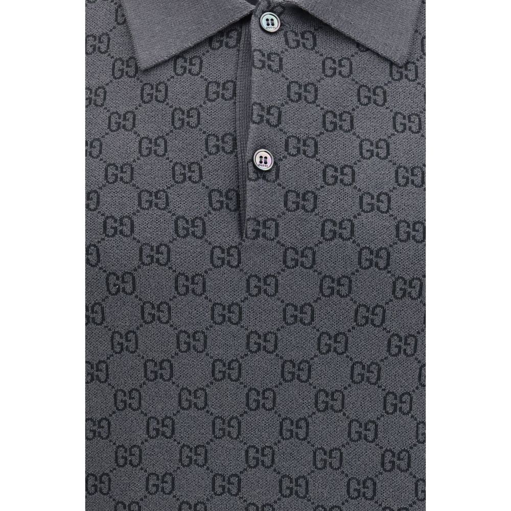 Gucci Gray Lamb Ovis Aries Polo Shirt