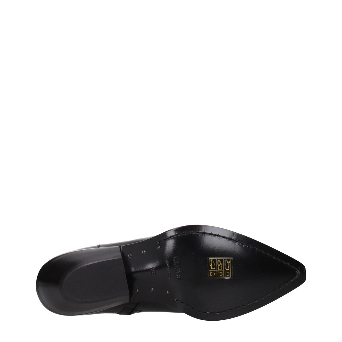 Celine Black Leather Ankle Boots