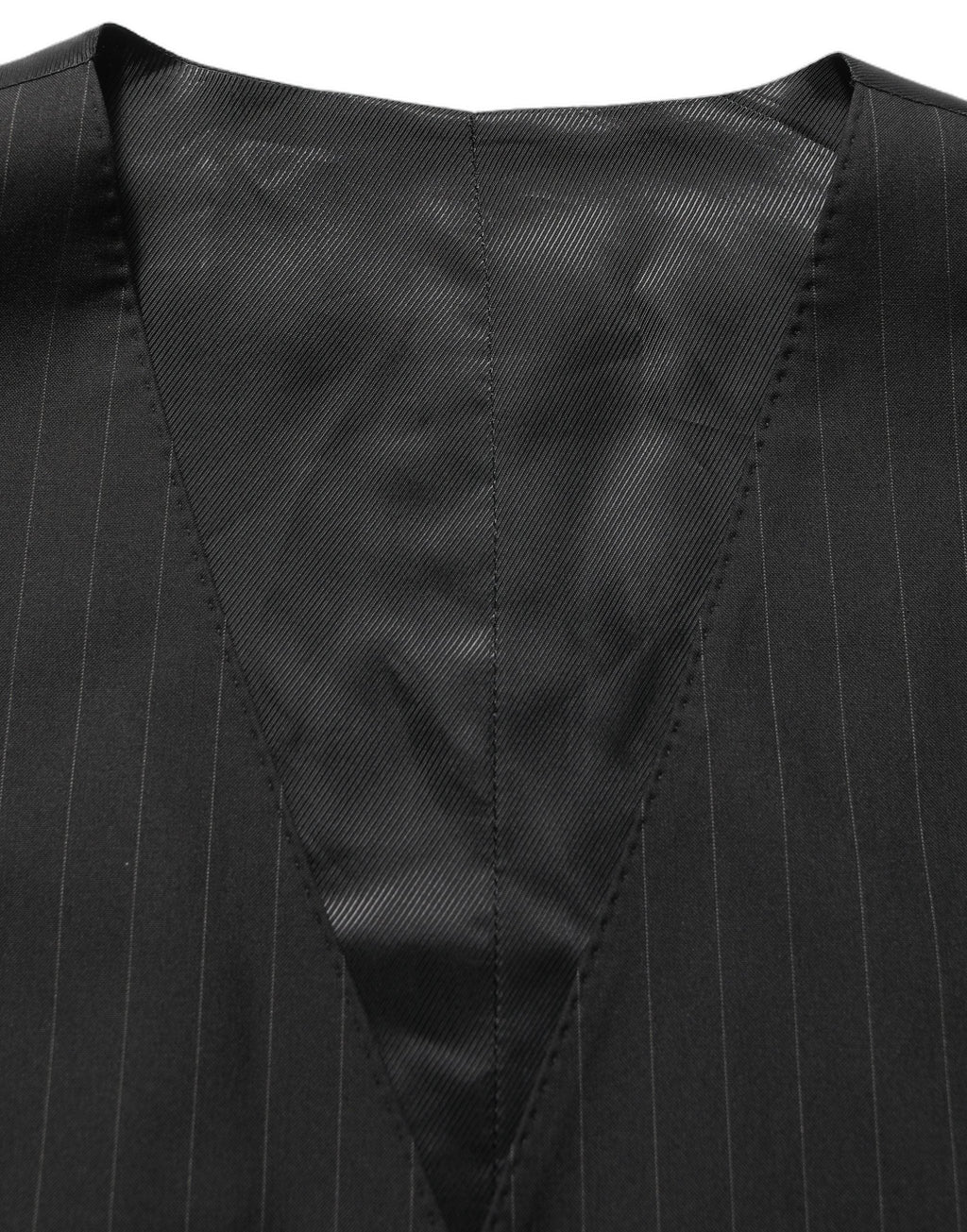 Dolce & Gabbana Dark Gray Stripes Slim Fit Formal 3 Piece Suit