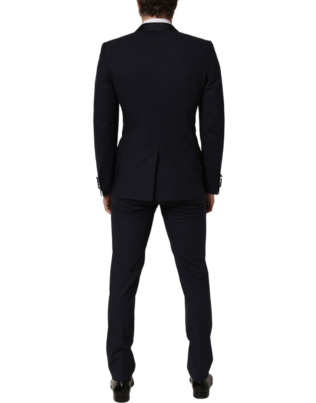 Dolce & Gabbana Dark Blue Wool Slim Fit Formal 2 Piece Men Suit
