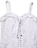 Dolce & Gabbana White Broderie Anglaise Cotton Mini Dress