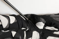 Dolce & Gabbana Black White Polka Dot Pleated Maxi Dress