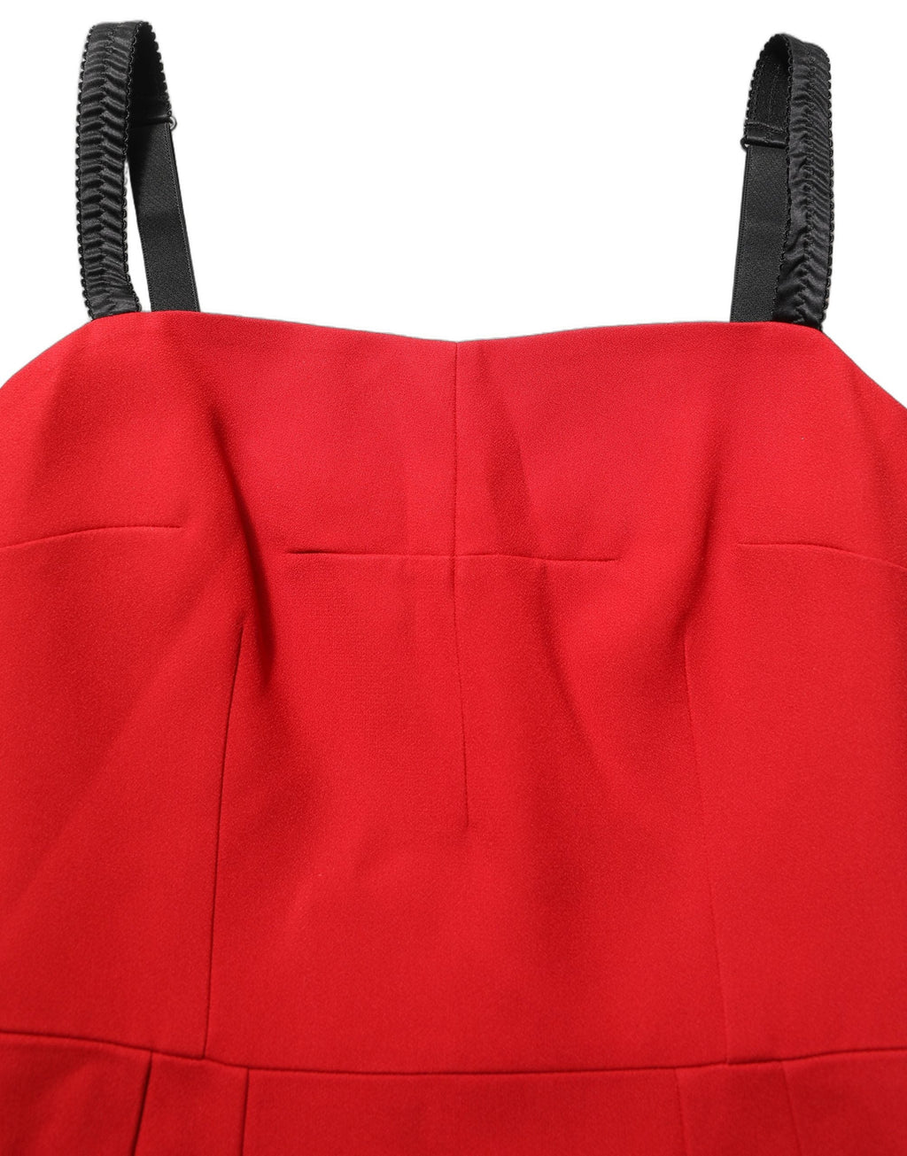 Dolce & Gabbana Red Stretch Bodycon Sheath Knee Length Dress