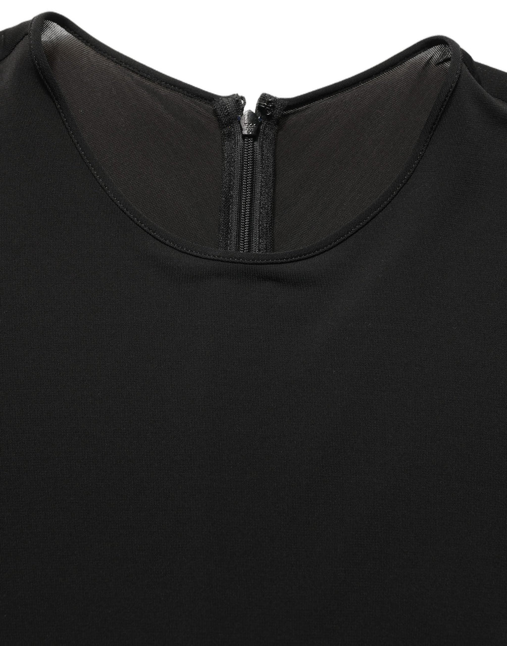 Dolce & Gabbana Black Cotton Long Sleeves Sheath Maxi Dress