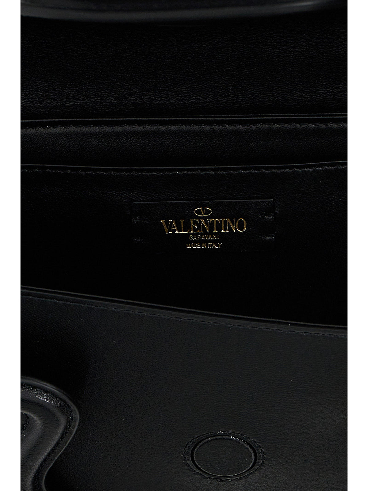 Valentino Garavani Black Leather Shoulder Bag