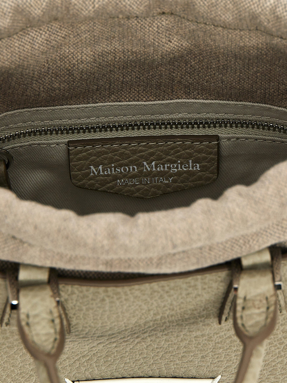 Maison Margiela Gray Calfskin Handbag