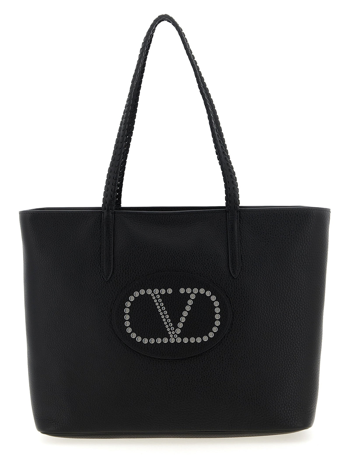 Valentino Garavani Black Calfskin Tote Bag