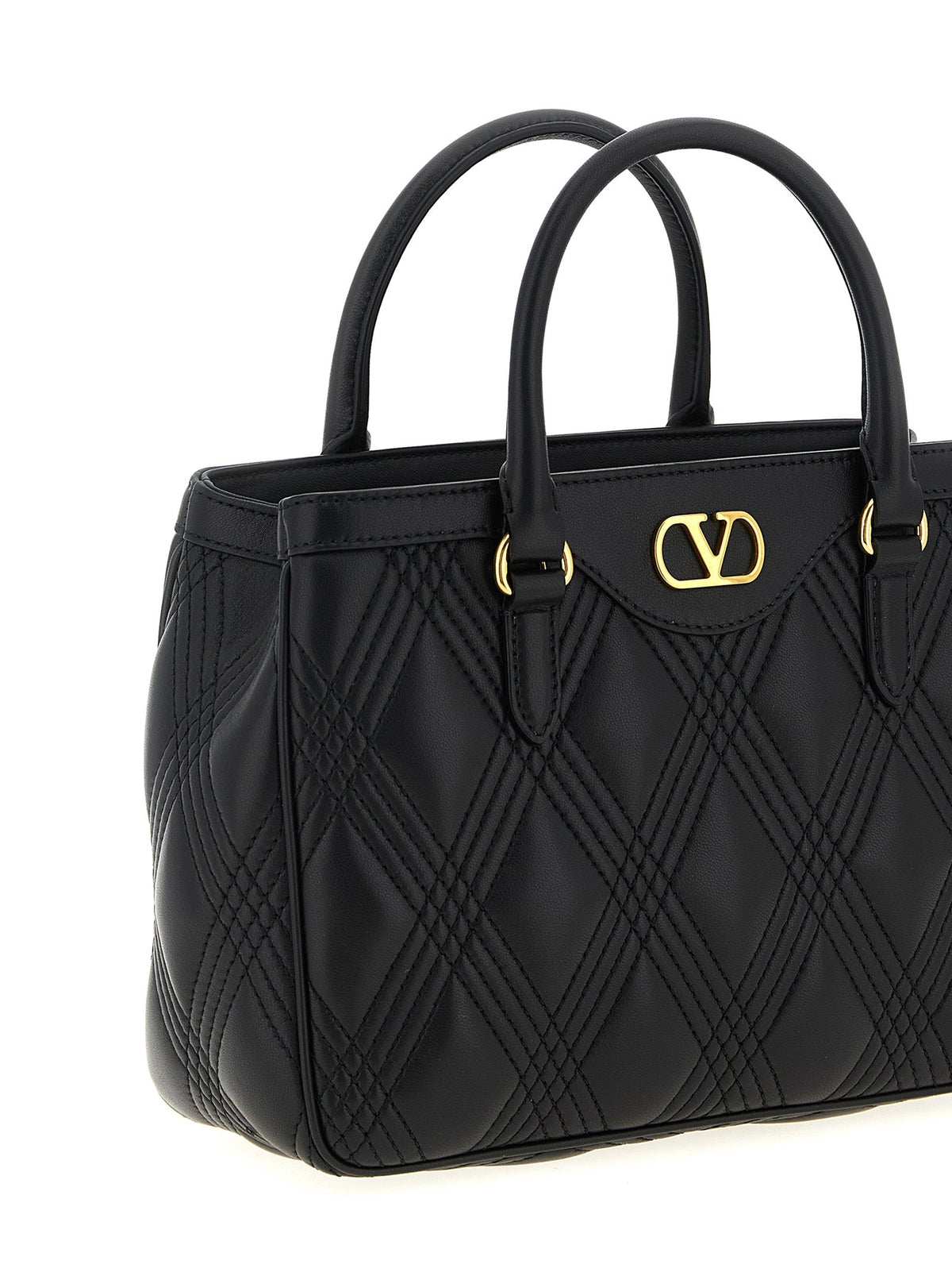 Valentino Garavani Black Lamb Leather Handbag
