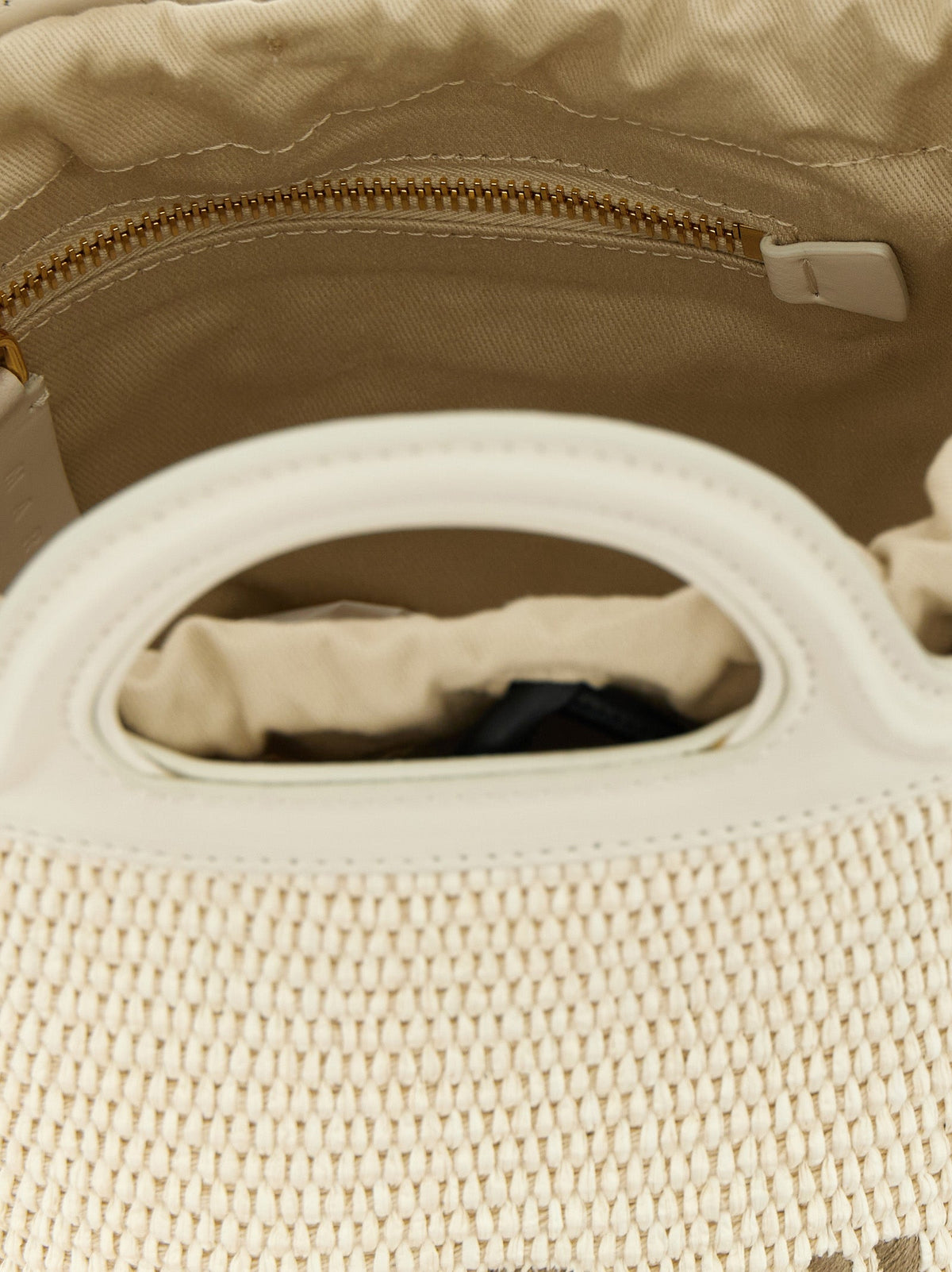 Marni White Cotton Handbag