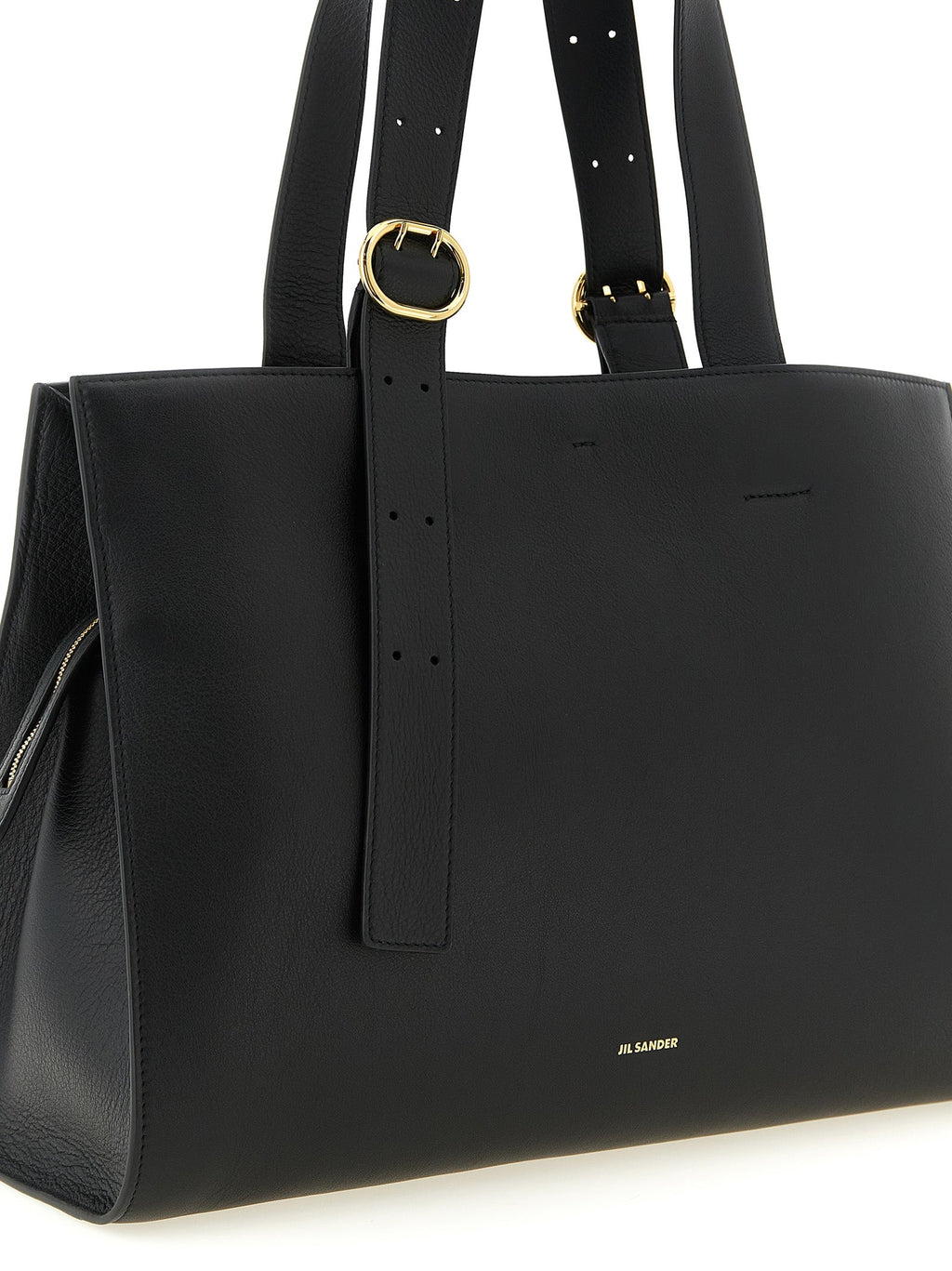 Jil Sander Black Calfskin Tote Bag