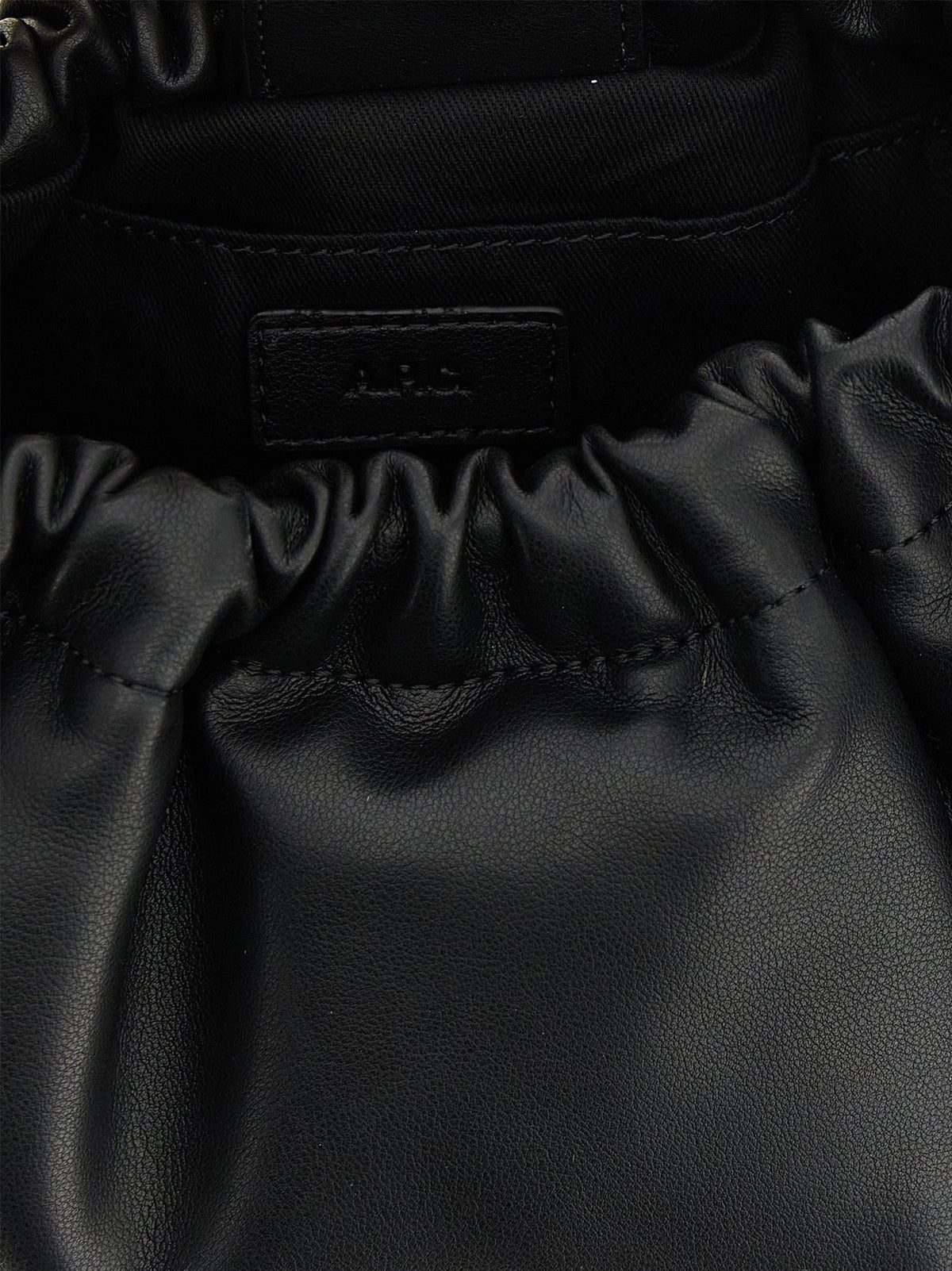 A.P.C. Black Polyethylene Shoulder Bag