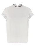 Brunello Cucinelli White Cotton T-Shirt