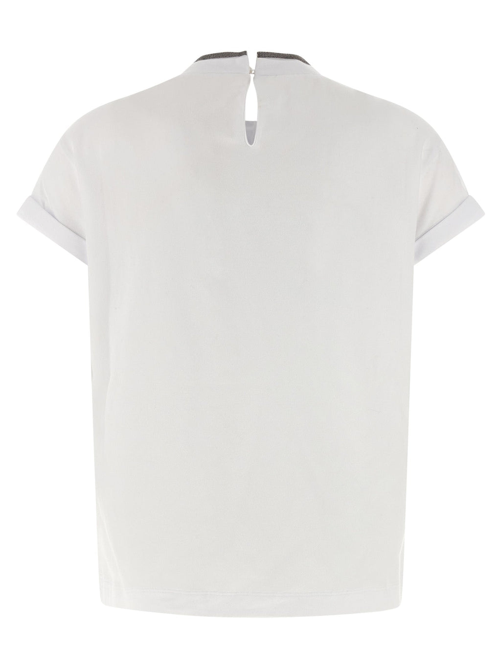 Brunello Cucinelli White Cotton T-Shirt