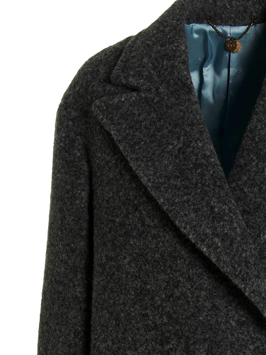 MAURIZIO MIRI Gray Viscose Coat