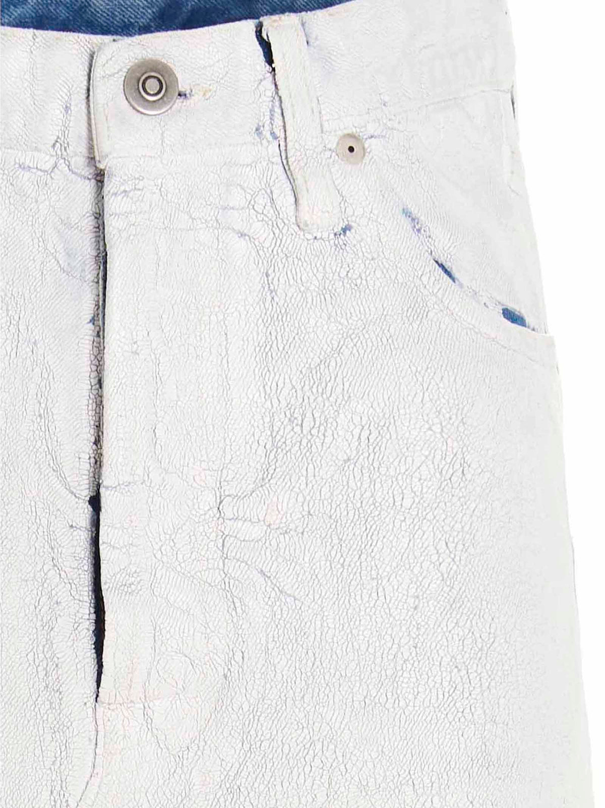 Maison Margiela White Cotton Mini Skirt