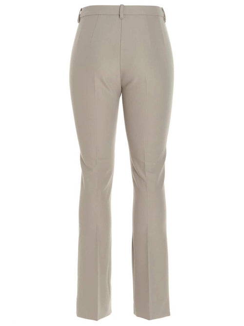 'S Max Mara Beige Viscose Flared Pants