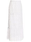 Giambattista Valli White Cotton Mini Skirt